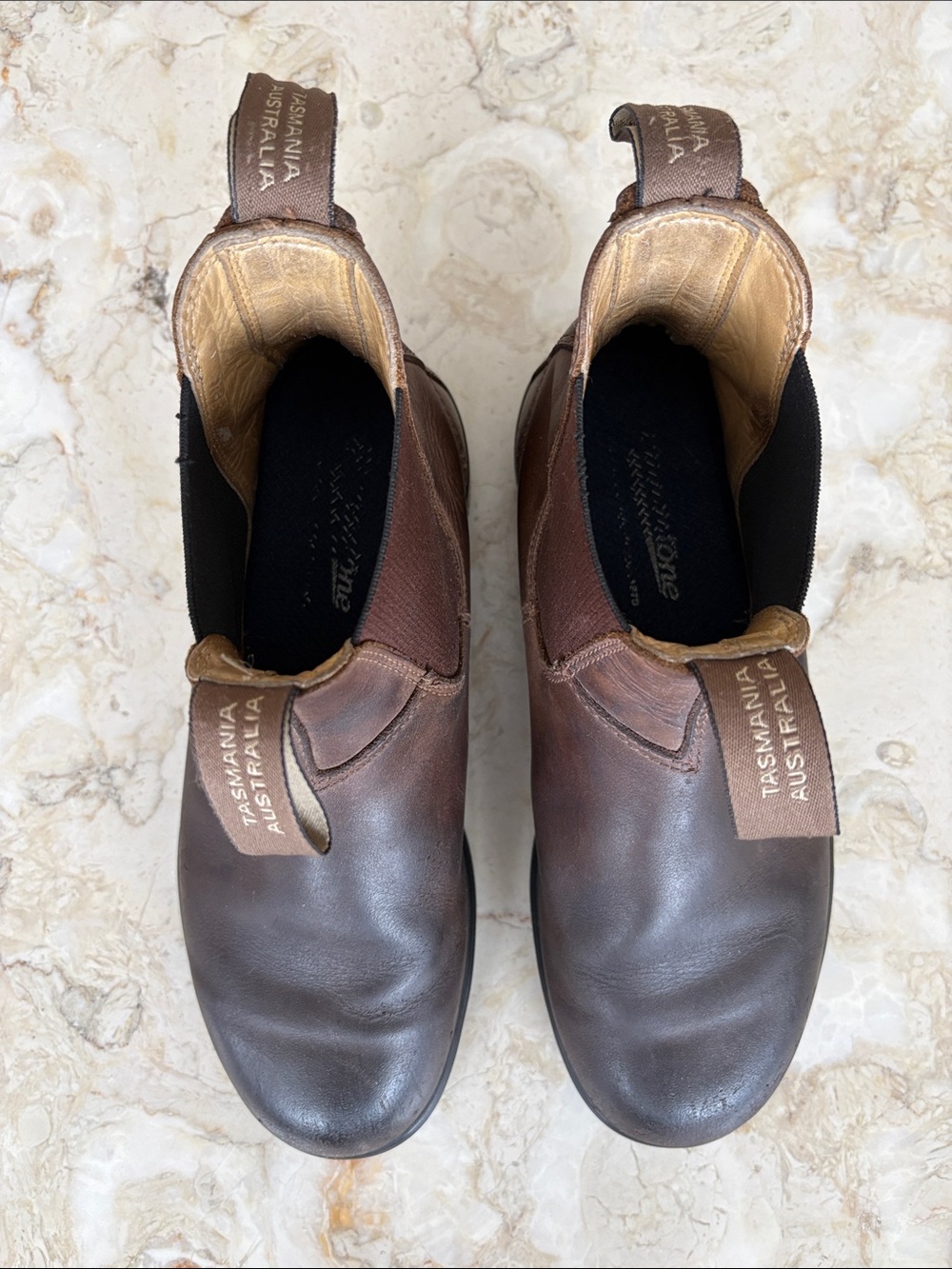 Blundstone Brown Leather Chelsea Ankle Boots - Picture 8 of 13